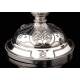 Antique Solid Silver Chalice and Paten Set. France, XIX Century