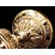 Spectacular Solid Silver Ciborium made by Favier. France, XIX Century