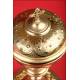 Magnificent Solid Silver Gilded Ciborium. France, XIX Century.