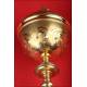 Magnificent Solid Silver Gilded Ciborium. France, XIX Century.