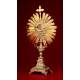 French Monstrance, XIX Century, in Solid Silver. Very well preserved