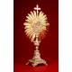 French Monstrance, XIX Century, in Solid Silver. Very well preserved