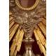 French Monstrance, XIX Century, in Solid Silver. Very well preserved