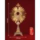 French Monstrance, XIX Century, in Solid Silver. Very well preserved