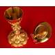 Extraordinary Bishop's Chalice in Solid Silver Gilt. France, XIX Century