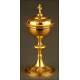 Elegant Gilt Silver Ciborium. France, late XIX Century