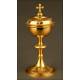 Elegant Gilt Silver Ciborium. France, late XIX Century