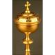 Elegant Gilt Silver Ciborium. France, late XIX Century