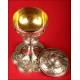 Extraordinary French Solid Silver Ciborium. XIX Century.