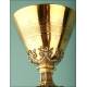 Magnificent French Neo-Gothic Chalice in Silver and Enamel. XIX CENTURY.