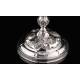 Precious Eucharistic Ciborium in Solid Silver with Contrasts. Barcelona, XIX Century