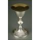 Solid Silver Chalice, 19th Century.