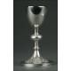 Solid Silver Chalice, 19th Century.