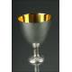 Solid Silver Chalice, 19th Century.