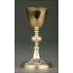 Enameled silver chalice, S. XIX.