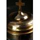 Antique gilded silver ciborium.