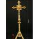Huge bronze altar cross. S.XIX. 70 cms of height
