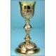 Antique silver chalice. France. France. 19th century. Circa 1850