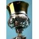 Baroque chalice in solid silver. Spain. S. XVIII. Circa 1750