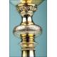 Antique solid silver chalice. 19th century. France.