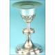 Solid silver chalice with its original case. S. XIX