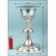 Solid silver chalice with its original case. S. XIX