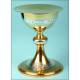 Precious chalice and paten with case, France S.XIX.