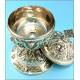 French ciborium in solid sterling silver. XIX Century. Favier