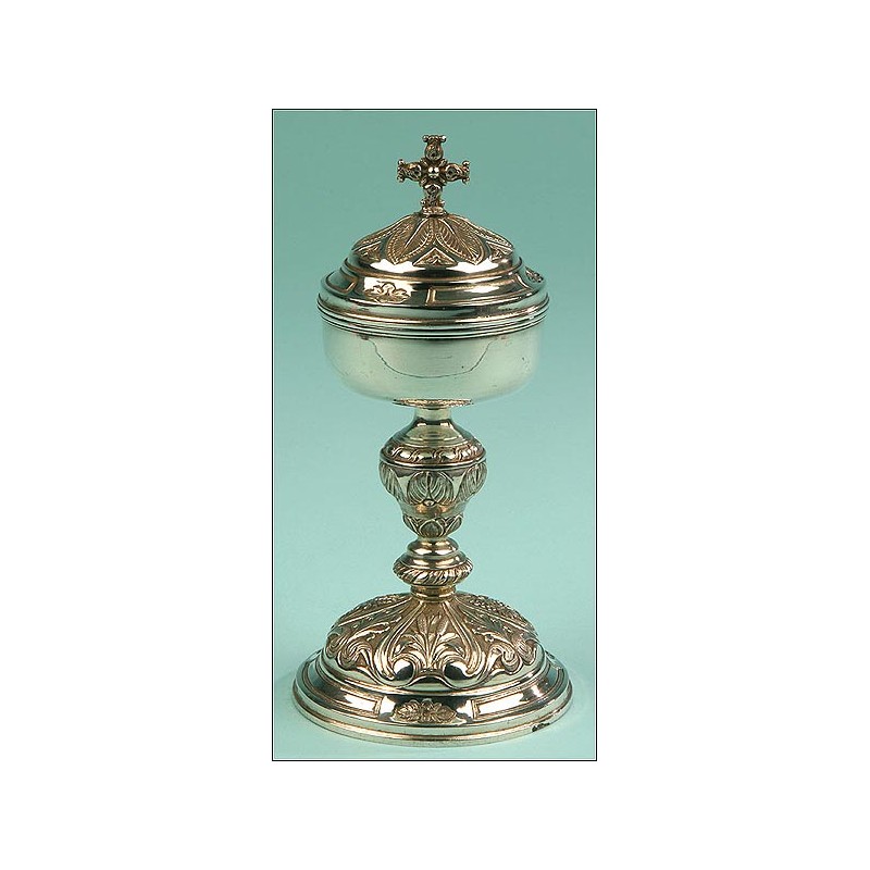 Solid Silver Ciborium, France, XIX Century.