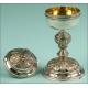 Solid Silver Ciborium, France, XIX Century.