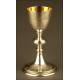 Solid Silver Chalice, 19th Century, France.