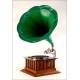 horn gramophone in Excellent Condition and Working. Central Europe, Circa 1915