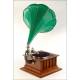 horn gramophone in Excellent Condition and Working. Central Europe, Circa 1915