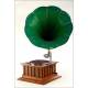 horn gramophone in Excellent Condition and Working. Central Europe, Circa 1915