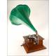 horn gramophone in Excellent Condition and Working. Central Europe, Circa 1915