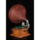 Very nice working horn gramophone. Central Europe, Circa 1915