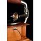 Very nice working horn gramophone. Central Europe, Circa 1915