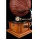 Very nice working horn gramophone. Central Europe, Circa 1915