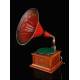 Antique horn gramophone of Classical Stylized Design. Central Europe, Circa 1920