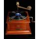 Antique horn gramophone of Classical Stylized Design. Central Europe, Circa 1920