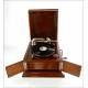 Attractive Alba Mantel Gramophone in perfect working order. England, Circa 1925