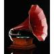 Impressive HMV Monarch horn gramophone. Deluxe Edition. England, Circa 1915