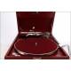 Impressive Suitcase Gramophone His Master's Voice. Spain, 1935