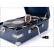 Impressive His Master's Voice Deluxe Suitcase Gramophone. England, 1929