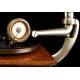 Antique horn gramophone from the beginning of the 20th Century. Central Europe, 1915