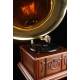 Antique horn gramophone in excellent condition. Central Europe, Circa 1915