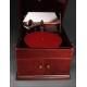 Impressive Mahogany Gramophone "His Master's Voice" in perfect working order. Circa 1915