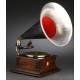 Neuton horn gramophone in very good condition. Germany, Circa 1915. Magnificent sound.