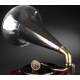 Neuton horn gramophone in very good condition. Germany, Circa 1915. Magnificent sound.