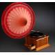 Spectacular horn gramophone from 1904. Totally restored. It works wonderfully.